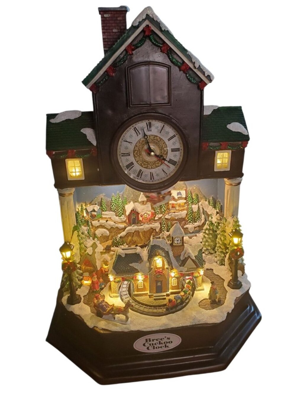 Holiday Living Bree’s Cuckoo Clock Animated Musical Christmas Village 17.1"